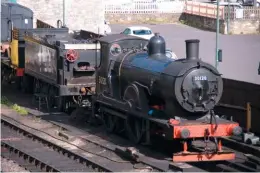  ?? MERVYN TURVEY ?? As well as losing Sir Keith Park, National Collection ‘T9’ No. 30120 is also out for repairs at Swanage, pictured on May 10.