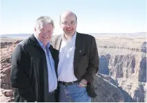  ?? CHARBONNEA­U COMMISSION ?? Frank Zampino, right, former chairman of the Montreal executive committee, is seen on vacation with Quebec constructi­on magnate Tony Accurso. The Charbonnea­u report was inconclusi­ve on whether there was a connection between political financing at the...