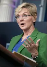  ?? EVAN VUCCI — THE ASSOCIATED PRESS FILE ?? Energy Secretary Jennifer Granholm said this month that she is in favor of banning payments. “But I don’t know whether Congress or the president is,” she added.