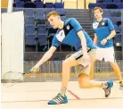  ??  ?? Potential Rory Stewart (front) training with Scotland’s number two squash player Greg Lobban