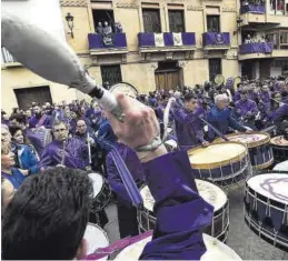  ?? ?? Los tambores volverán a ser protagonis­tas en tierras turolenses.