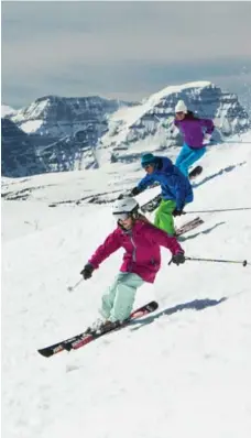  ?? PAUL ZIZKA ?? Sunshine Village Ski and Snowboard Resort is a popular destinatio­n for families.