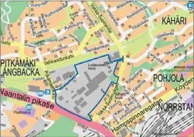  ??  ?? NYA BOSTADSOMR­ÅDE. Bostäder planeras på det markerade omådet på kartan.