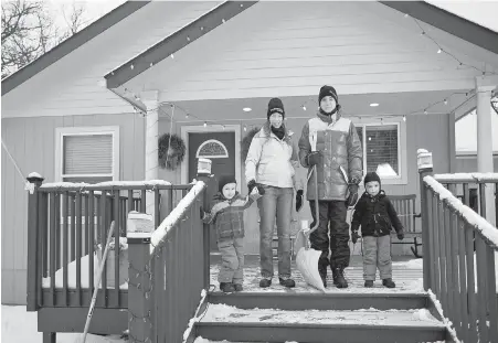  ?? PHOTOS BY BRIAN PETERSON, TRIBUNE NEWS SERVICE ?? Chris Ingraham now lives in a modest home in Red Lake Falls, Minnesota, with his wife, Briana, and twins, Charles and Jack.