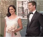  ?? JOHN P. FLEENOR/FOX ?? Will Andy Samberg, Melissa Fumero and “Brooklyn Nine-Nine” make it to the altar?