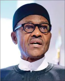  ??  ?? President Muhammadu Buhari