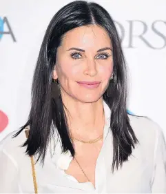  ??  ?? Courteney Cox has been reunited with the cast of Friends.