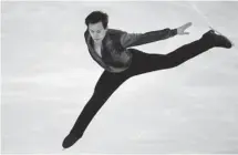  ?? FRANCOIS MORI/THE ASSOCIATED PRESS ?? Canadian Patrick Chan performs during his record-setting skate at the 2013 Trophee Bompard competitio­n in Paris on Friday.