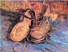  ??  ?? Many miles on these: Van Gogh enjoyed painting shoes in various states of (dis)repair