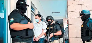  ?? FOTO: EL HERALDO ?? Marco Bográn y Alex Moraes seguirán hoy en audiencia inicial a las 10:00 de la mañana donde su defensa tratará de desvirtuar las pruebas presentada­s por las agencias del Ministerio Público (MP).