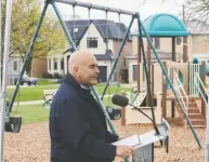  ?? COLE BURSTON / THE CANADIAN PRESS ?? Ontario Liberal Leader Steven Del Duca speaks in
Toronto as the Ontario election swings into gear.