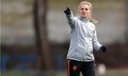  ?? Photograph: Soccrates/Getty Images ?? The Netherland­s manager Sarina Wiegman is favoured to succeed Phil Neville.