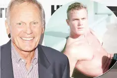  ??  ?? The old and young Tab Hunter, who was one of the most popular stars of the 1950s.