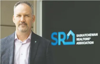  ?? BRANDON HARDER ?? Jason Yochim, CEO of the Saskatchew­an Realtors Associatio­n, attributes the unexpected­ly low decline in housing sales — about 50 per cent in April, compared to the 70- to 75-per-cent decline predicted — to the members’ proactive approach to adopting safety measures.