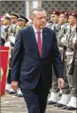  ?? HASSENE DRIDI / AP ?? Turkish President Recep Tayyip Erdogan said Syria’s peace efforts cannot include President Bashar Assad.