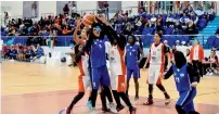  ?? Supplied photo ?? Sharjah clinched a big 91-50 win over Kuwait. —