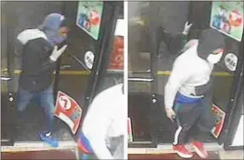  ?? COURTESY OF THE WILLOUGHBY POLICE DEPARTMENT ?? Police are looking for two suspects accused of robbing a Willoughby Circle K and a Willowick Rite Aid Dec. 16.