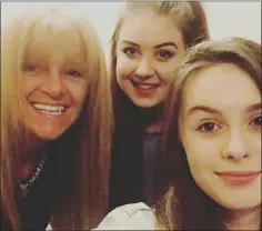  ??  ?? Adrienne Lester (nee Cullen) with daughters Yasmine and Saskia.