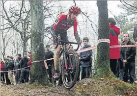  ?? FOTO: MIREYA LÓPEZ ?? Aitor Hernández se proclamó campeón de Euskadi en Izarra