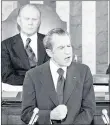  ?? AP 1974 ?? President Nixon delivers his last State of the Union address before Congress.