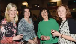  ??  ?? Denise Gavin, Bunratty, Michelle Smyth, Galway, Norma Welch, Cork and Maria O’Connell, Carrigalin­e at the concert.