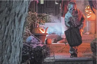  ?? CHRIS YOUNG THE CANADIAN PRESS ?? Halloween trick-or-treating is not recommende­d this year in four of Ontario’s hot spots.