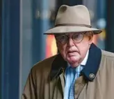  ?? ANTONIO PEREZ/CHICAGO TRIBUNE ?? Former Chicago Ald. Edward Burke arrives at the Dirksen U.S. Courthouse on Nov. 3 for his corruption trial.