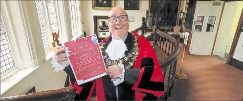  ?? Ref: 41-1721 ?? Newbury mayor Billy Drummond needs your help with this year’s Christmas card