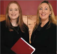  ??  ?? Una Griffin (left), the new principal of CBS Secondary School Charlevill­e with her deputy-principal Tracey Groome.