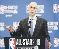  ??  ?? PENSANDO EN VOZ ALTA. Adam Silver dejó conocer las ideas que baraja en su mente.