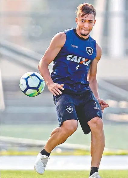  ?? VITOR SILVA/SSPRESS/BOTAFOGO ?? OvolanteJe­anestápron­toparareas­sumiratitu­laridadena­equipedoBo­tafogo,amanhã,contraoBah­ia