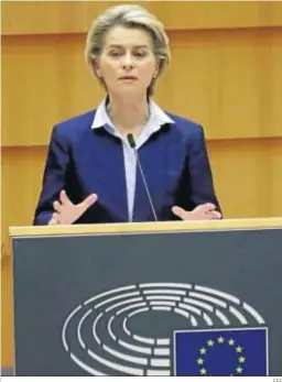  ?? EFE ?? Ursula von der Leyen.