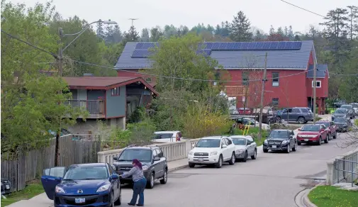  ??  ?? The carbon footprint of the 100-year-old red-brick community hall has decreased by 96 per cent, the result of a massive retrofit that began in 2009