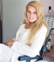  ??  ?? Inspiring: Kati van der Hoeven says she is happier than when she was a model and has a Youtube channel that helps give support to other sufferers