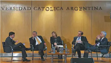  ?? MARIANO SOLIER ?? LUCHA CONTRA LA CORRUPCION: evento en la Universida­d Católica con la comunidad judicial.