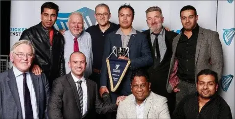  ??  ?? The Gorey team celebratin­g their Leinster League Division 14 success in 2018.