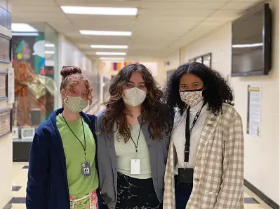  ?? The Sentinel-Record/John Anderson ?? ■ Three Hot Springs World Class High juniors, from left, Liliana Boekhout, Catie Canu and Marlissa Archie, were selected to attend the Arkansas Governor’s School at Arkansas Tech University on July 5.