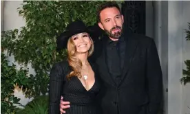  ?? Photograph: Michael Buckner/WWD/Getty ?? Jennifer Lopez and Ben Affleck at the Lauren Show in California.