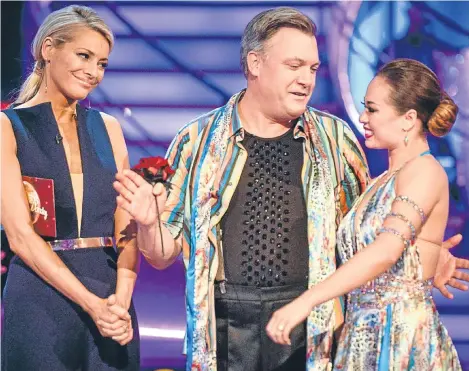  ??  ?? ED Balls said he left on a high after finally exiting Strictly Come Dancing.
After weeks of defying the judges’ poor scores, the former shadow chancellor, 49, left the BBC1 show following a dance-off with Judge Rinder.
All the judges chose to give...