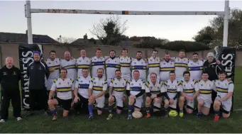  ??  ?? Guinness’ first team lining out before a recent match