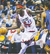  ?? ERNEST DOROSZUK ?? The prospect of rapid COVID-19 tests being deployed at Canadian airports is fuelling belief Pascal Siakam and the Raptors can play home games at Toronto's Scotiabank Arena next season.