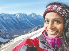  ?? FACEBOOK ?? Hiker Trina Ramanaden from Calgary died Sunday after falling during a hike on Mount Fable near Canmore.