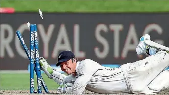  ?? GETTY IMAGES ?? After missing the last two Plunket Shield rounds with a hip injury, test wicketkeep­er BJ Watling will be closely watched in the leadup to the first test against West Indies on December 1.