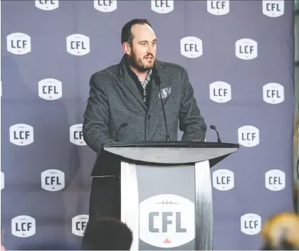  ?? KELLY CLARK/CFL ?? Riders president and CEO Craig Reynolds says the team is facing the worst financial situation in its history thanks to the pandemic.