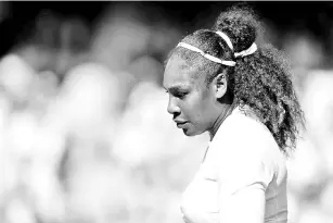  ??  ?? Serena Williams claims ‘discrimina­tion’ over number of drug tests. - AFP photo