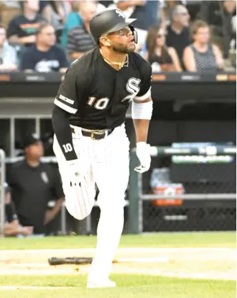  ?? DAVID BANKS/AP ?? Yoan Moncada will go on the injured list Thursday with a Grade 1 strain of his right hamstring.