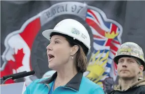  ?? — THE CANADIAN PRESS ?? The United Steelworke­rs have given a lot of money to the NDP in B.C. but have endorsed Premier Christy Clark.