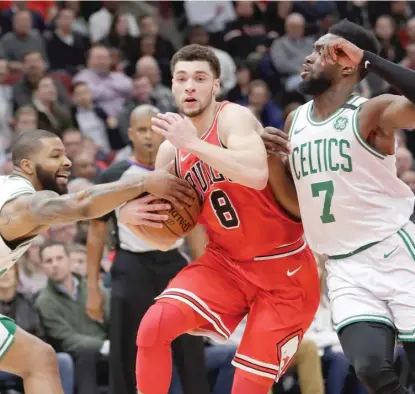  ?? | CHARLES REX ARBOGAST/ AP ?? “Just a terrible effort [ by everyone],” Bulls guard Zach LaVine said of the game. “This won’t happen again.”