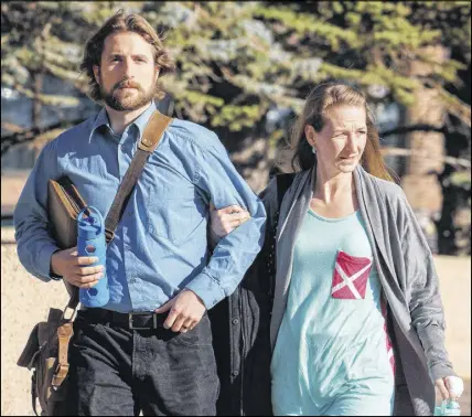  ?? CP PHOTO ?? David Stephan and his wife Collet Stephan arrive at court in 2016 in Lethbridge, Alta.