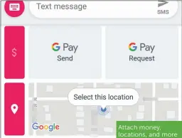  ??  ?? Attach money, locations, and more